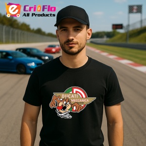Tricou Tazz Vartej Cu Logo Ducati 3 | Unisex Dama si Barbat - Img 2