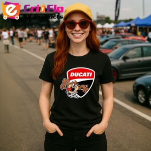 Tricou Tazz Vartej Cu Logo Ducati 4 | Unisex Dama si Barbat - Img 2