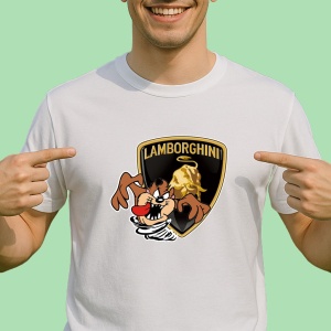 Tricou Tazz Vartej Cu Logo Lamborghini 2 | Unisex Dama si Barbat