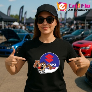 Tricou Tazz Vartej Cu Logo Suzuki | Unisex Dama si Barbat