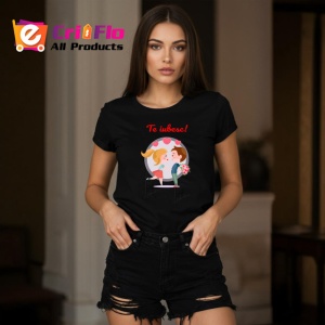 Tricou Te Iubesc Cuplu Indragostit Cu Flori Si Inimi, din bumbac 100%, tricou negru Copii | Dama | Barbat - Img 7