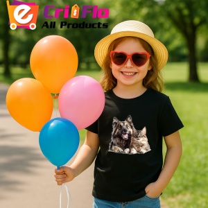 Tricou Terrier cu blana lunga si pisica blanda prietenie perfecta Copii | Dama | Barbat Barbat - Img 19