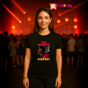 Tricou The Weeknd - Starboy Classic, muzica Hip-Hop / Trap, Dama | Barbat | Copii, Culoare Negru - Img 12