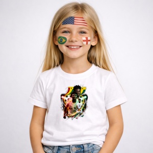 Tricou Thomas Partey Ghana World Cup Fifa 2026 V2, din bumbac 100%, tricou alb, Copii | Dama | Barbat - Img 2