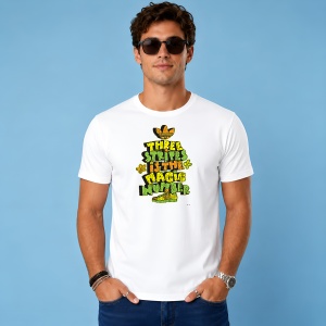 Tricou Three Stripes Magic Number Tipografie Verde Urban Design, din bumbac 100% Copii | Dama | Barbat - Img 2