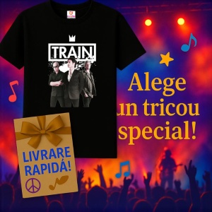 Tricou Train - Band Portrait, muzica Hip-Hop / Trap, Dama | Barbat | Copii, Culoare Negru - Img 7