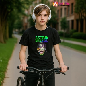 Tricou Travis Scott Astronomical Joker, muzica POP, Dama | Barbat | Copii, Culoare Negru - Img 10