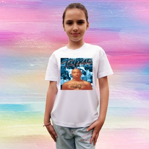 Tricou Tupac calm orange background, muzica POP, Dama | Barbat | Copii - Img 12