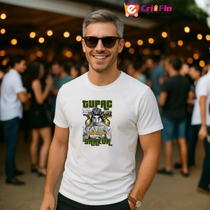 Tricou Tupac GTA Crown, muzica Rap, Dama | Barbat | Copii - Img 4
