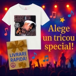 Tricou Tupac Keep Ya Head Up, muzica Not Applicable, Dama | Barbat | Copii - Img 7