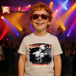 Tricou Tupac Respect Shirtless, muzica Rap, Dama | Barbat | Copii - Img 14
