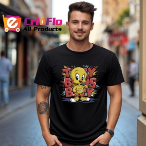 Tricou Tweety boss boy galben cu tricou rosu graffiti Copii | Dama | Barbat Barbat - Img 18