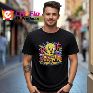Tricou Tweety rooff freestyle microfon galben si splash de culoare Copii | Dama | Barbat Barbat - Img 17