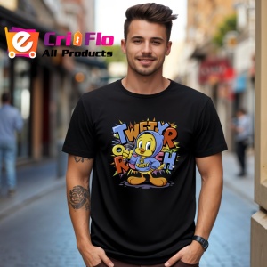 Tricou Tweety tweet rush cu hanorac albastru si sneakers Copii | Dama | Barbat Barbat - Img 17