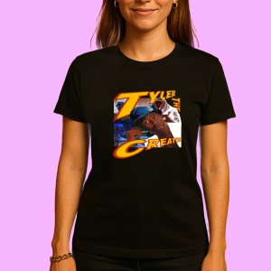 Tricou Tyler, The Creator - Red Microphone, muzica Pop / R&B / Reggae, Dama | Barbat | Copii, Culoare Negru - Img 3