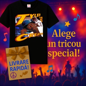 Tricou Tyler, The Creator - Red Microphone, muzica Pop / R&B / Reggae, Dama | Barbat | Copii, Culoare Negru - Img 11
