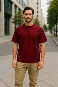 Tricou unisex bărbat oversize Malfini Stage 812, model larg și lejer, 100% bumbac - Img 25