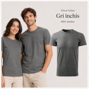 Tricou Unisex Damă/Bărbat Heavy New Free F37 – 100% Bumbac, Label Free, 200 g/m², XS–3XL - Img 15