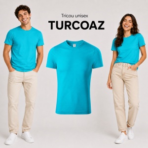 Tricou unisex damă și bărbat, 100% bumbac, mărimi XS–4XL, 22 culori disponibile - Img 28