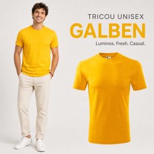 Tricou unisex damă și bărbat Malfini Heavy 110, 100% bumbac, 200 g/mp, S–3XL - Img 11