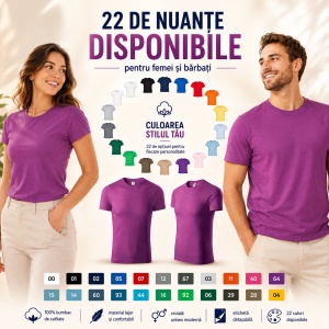 Tricou Unisex Damă și Bărbat model simplu tip Tommy