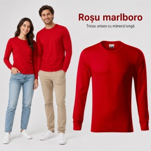 Tricou Unisex Damă și Bărbat Rimeck Resist LS R05, Mânecă Lungă, 100% Bumbac, 160 g/m², S–3XL - Img 15