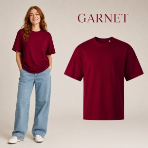 Tricou unisex oversize damă Malfini Stage 812, model larg și lejer, 100% bumbac - Img 16