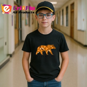 Tricou Urs Maro Adventure Geometric, Copii | Dama | Barbat, culoare negru - Img 9