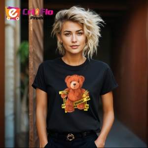Tricou Urs warning, Copii | Dama | Barbat , tricou negru - Img 8