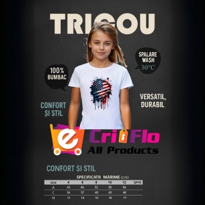Tricou USA Steag Splash Art, Copii | Dama | Barbat - Img 9