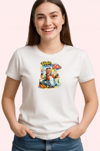 Tricou Viata Incepe La 50 Ani Barbat Cu Bere V3, din bumbac 100% , tricou alb pentru Dama | Barbat - Img 2