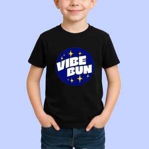 Tricou Vibe bun Negru, Copii | Dama | Barbat