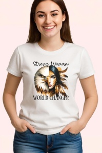Tricou Vultur si femeie indigena schimbatoare de lume world changer Copii | Dama | Barbat Barbat - Img 3