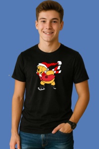 Tricou Winnie Cu Baston Dulce Si Pulover Rosu, din bumbac 100% Copii | Dama | Barbat