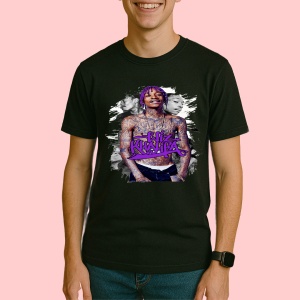 Tricou wiz khalifa Purple, muzica Hip-Hop / Trap, Dama | Barbat | Copii, Culoare Negru - Img 3