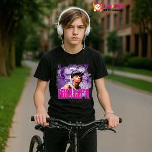 Tricou wiz khalifa violet, muzica Hip-Hop / Trap, Dama | Barbat | Copii, Culoare Negru - Img 10