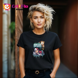 Tricou Work Hard Nap Harder Motivat Somnoros, Copii | Dama | Barbat, culoare negru - Img 12