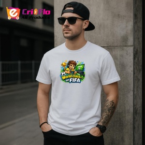 Tricou World Class On Fifa Gamer Trofeu V1, din bumbac 100% , tricou alb pentru Copii | Dama | Barbat - Img 9