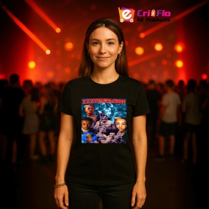 Tricou xxxtentacion albastru colaj, muzica Hip-Hop / Trap, Dama | Barbat | Copii, Culoare Negru - Img 12