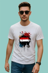 Tricou Yemen Steag Splash Art, Copii | Dama | Barbat - Img 2