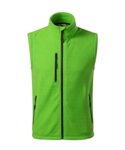 Vesta calduroasa fleece unisex de culoare verde mar
