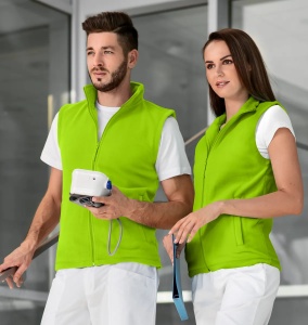 Veste Polar damă și bărbat verde lime