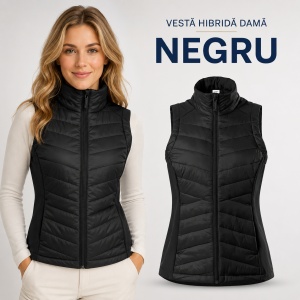 Vestă Damă tip Jachetă Hibridă Matlasată și Softshell – Cross 558 - Img 14