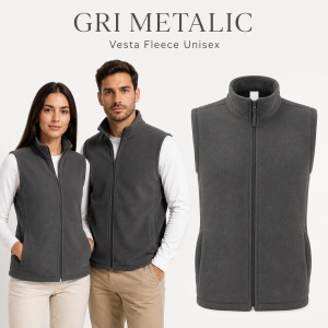 Vestă Polar Fleece Unisex Damă Bărbat Călduroasă cu Fermoar Malfini Next 518 - Img 17