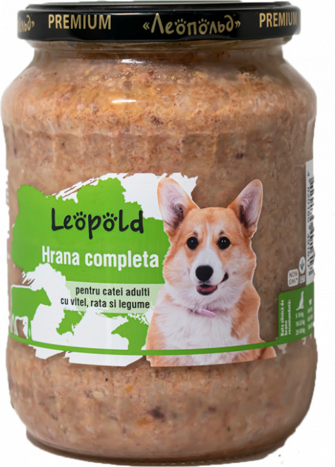 Hrana Completa Premium cu Vitel, Rata si Legume 720 gr