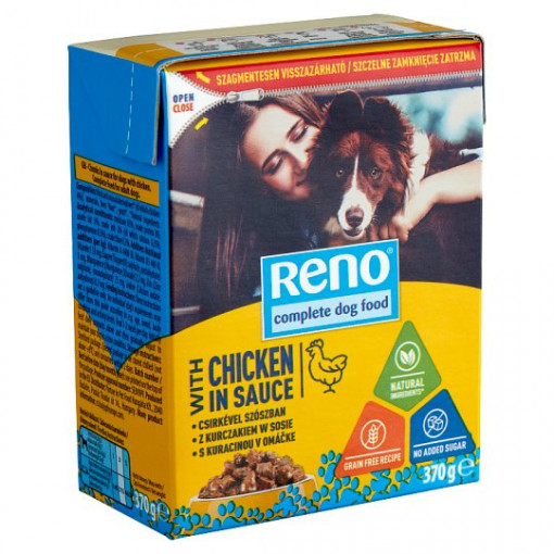 Hrana Umeda Pentru Caini, Tetrapack, Cu Pui In Sos, 370 g