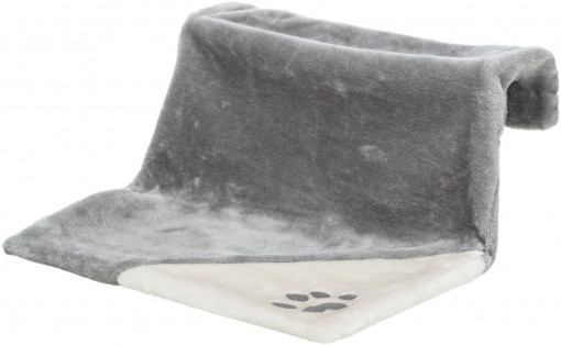Sezlong pe Calorifer Plush, 45 x 24 x 31 cm, Gri/Gri Deschis, 43207