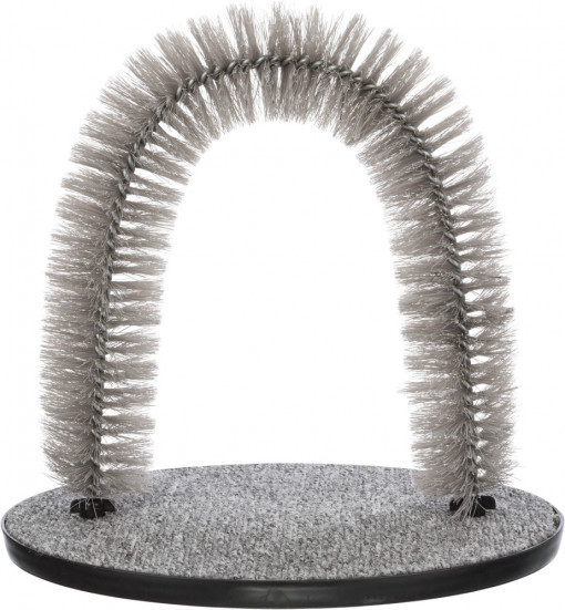 ***(-20%) Perie masaj pentru pisica, 36 x 33 x 33 cm, gri, 23130