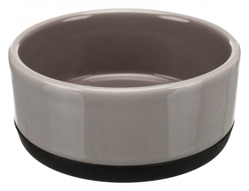Castron Ceramic, Pentru Caini, 0.4 l/12 cm, Gri, 24360