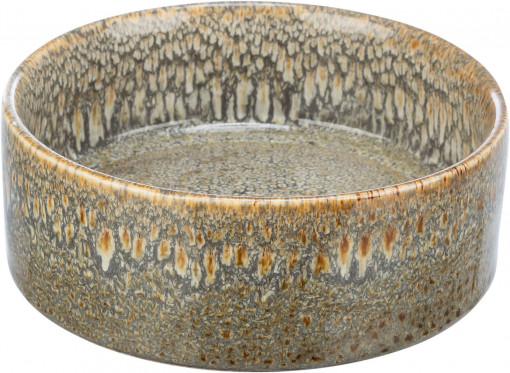Castron Ceramic, Pentru Caini, 0.9 l/16 cm cm, Maro, 25111